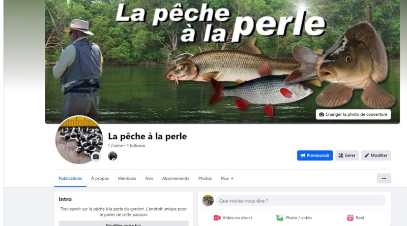 Facebbok de pêche à la perle