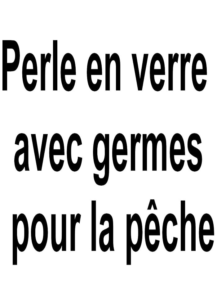 perle verre peche gardon
